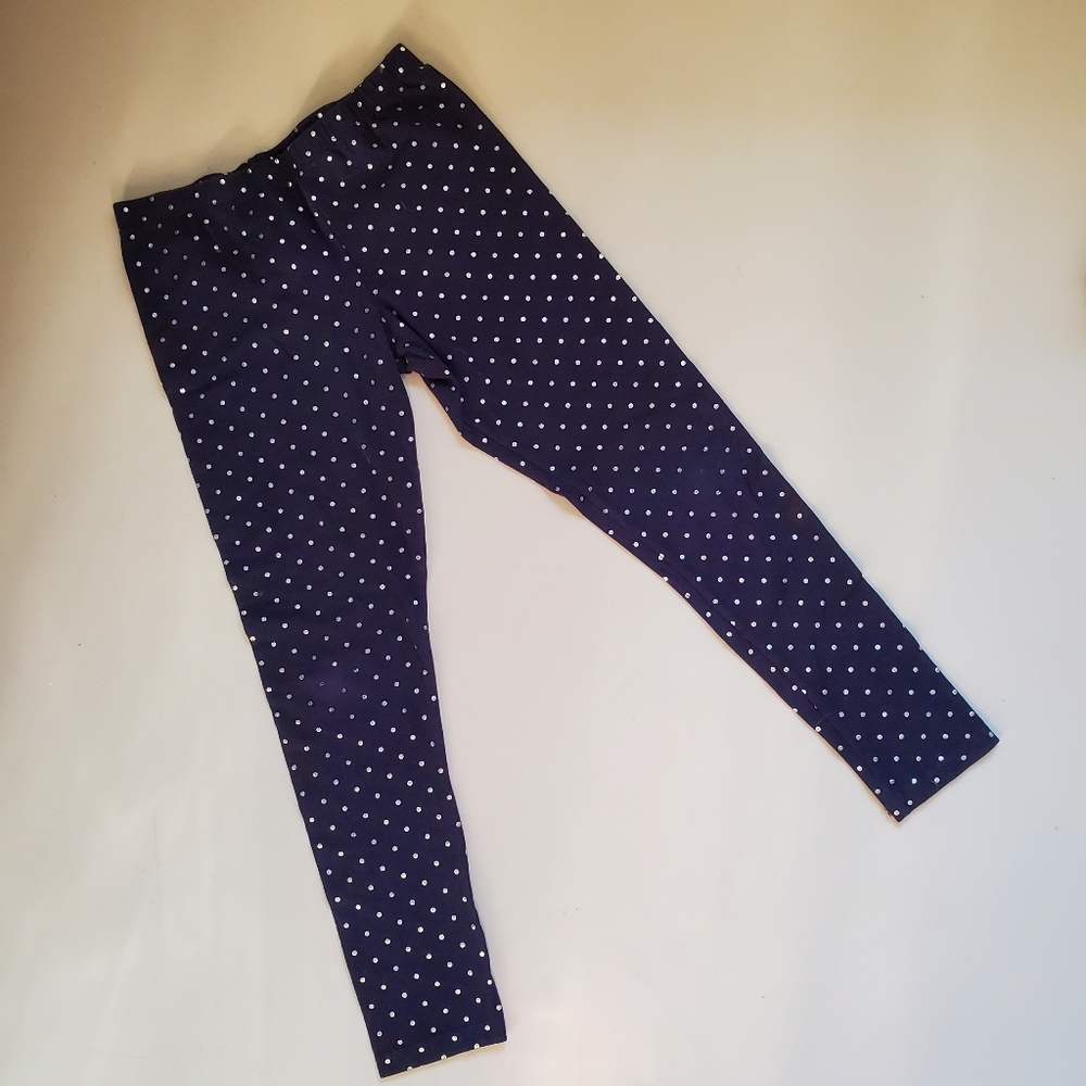 **Free Add On**Navy with silver polka dot leggings Size 10-12